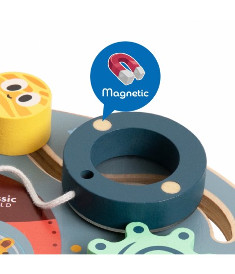 CLASSIC WORLD daugiafunkcinė manipuliavimo lenta 6 viename raketa