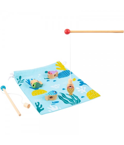 TOOKY TOY medinis banginių ir žuvų žaidimas, daugiafunkcis, 4 viename