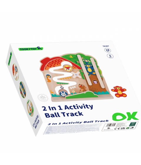 TOOKY TOY medinis Montessori manipuliacinės lentos labirintas