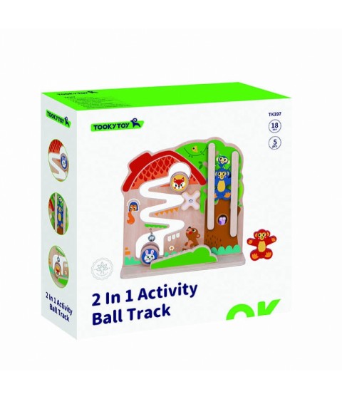 TOOKY TOY medinis Montessori manipuliacinės lentos labirintas