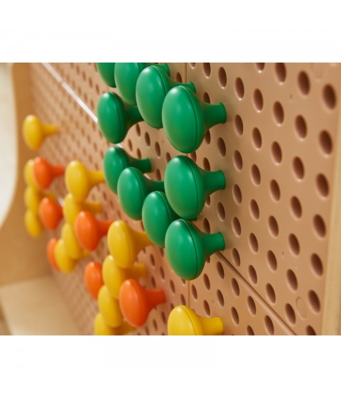 MASTERKIDZ spalvingi dideli kaiščiai STEM lentai, 128 vnt. - 8 spalvos