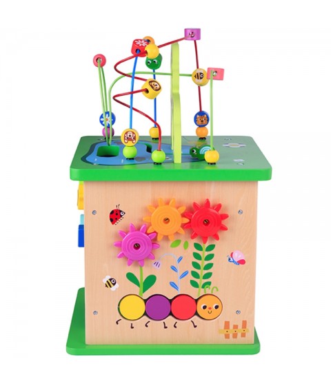 TOOKY TOY edukacinis kubelių rūšiavimo labirintas su susipynusiais gyvūnais