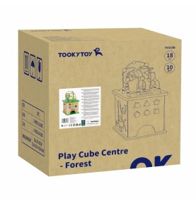 TOOKY TOY edukacinis kubelių rūšiavimo labirintas su susipynusiais gyvūnais