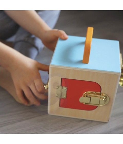 „Tooky“ žaislinė edukacinė Montessori dėlionė „Abacus“ – oro lenta, 6 viename, skirta 3+ metų amžiaus vaikams