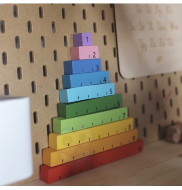 „Tooky“ žaislinė edukacinė Montessori dėlionė „Abacus“ – oro lenta, 6 viename, skirta 3+ metų amžiaus vaikams