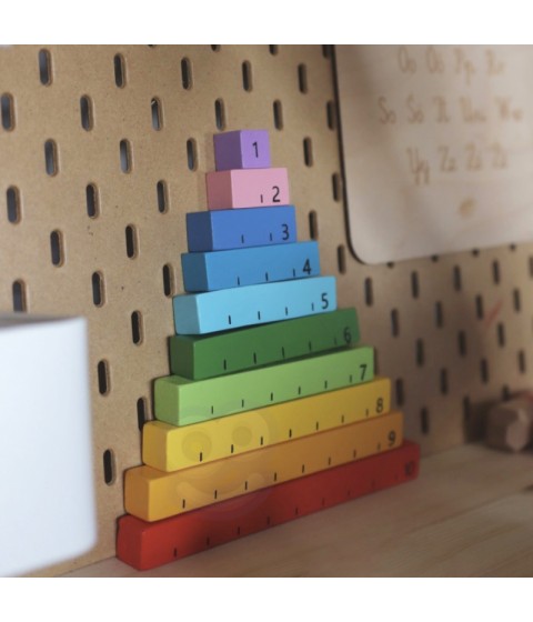 „Tooky“ žaislinė edukacinė Montessori dėlionė „Abacus“ – oro lenta, 6 viename, skirta 3+ metų amžiaus vaikams