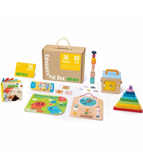 „Tooky“ žaislinė edukacinė Montessori dėlionė „Abacus“ – oro lenta, 6 viename, skirta 3+ metų amžiaus vaikams