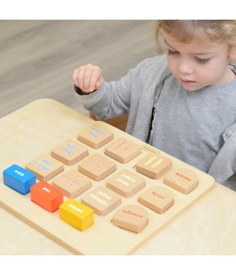 MASTERKIDZ lavinamoji lenta, formų ir spalvų rūšiavimo įrankis