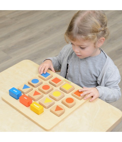 MASTERKIDZ lavinamoji lenta, formų ir spalvų rūšiavimo įrankis