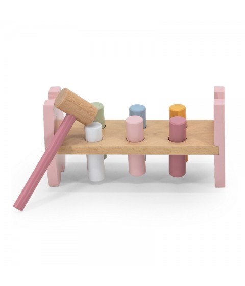 VIGA PolarB medinis žaislas su plaktuku Fox Montessori