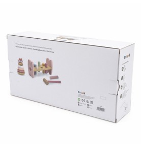 VIGA PolarB medinė piramidė + perforatorius su plaktuku Montessori Fox rinkinys