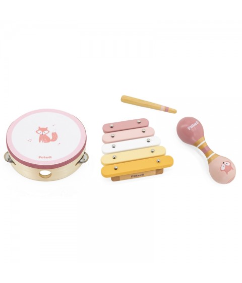 VIGA PolarB muzikos instrumentų rinkinys, rožinis