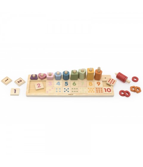 VIGA PolarB Medinis Abacus Montessori numerių rūšiuotojas