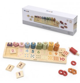 VIGA PolarB Medinis Abacus Montessori numerių rūšiuotojas