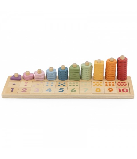 VIGA PolarB Medinis Abacus Montessori numerių rūšiuotojas