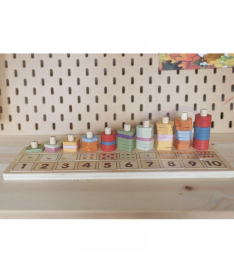 VIGA PolarB Medinis Abacus Montessori numerių rūšiuotojas