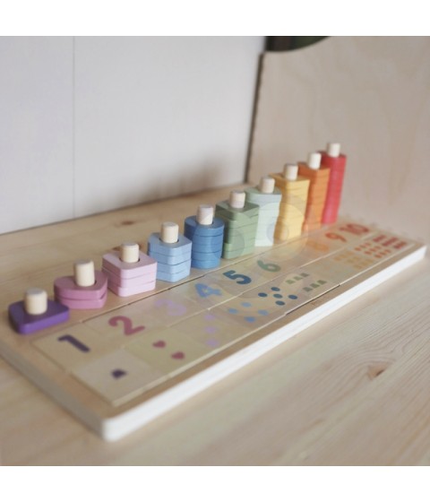 VIGA PolarB Medinis Abacus Montessori numerių rūšiuotojas