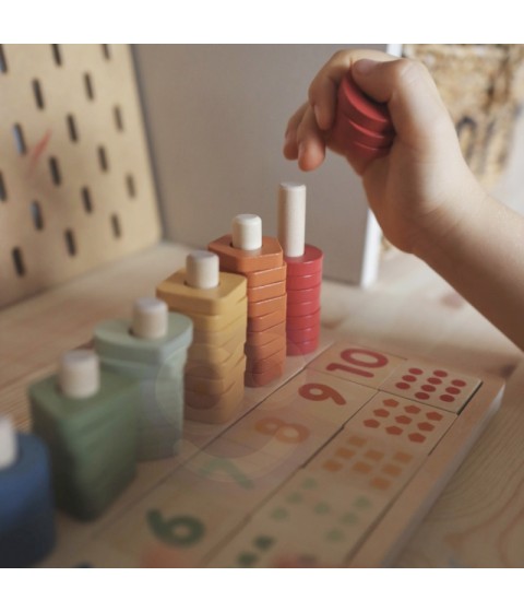 VIGA PolarB Medinis Abacus Montessori numerių rūšiuotojas