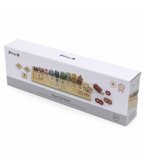 VIGA PolarB Medinis Abacus Montessori numerių rūšiuotojas