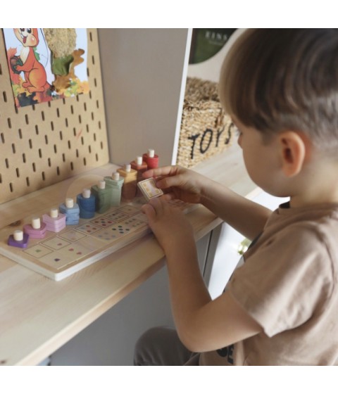VIGA PolarB Medinis Abacus Montessori numerių rūšiuotojas