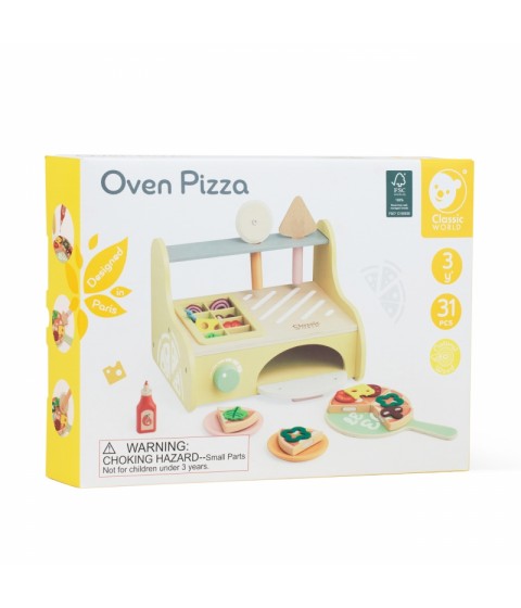 CLASSIC WORLD Drewniany Piec do Pizzy Oven Pizza 3+ FSC