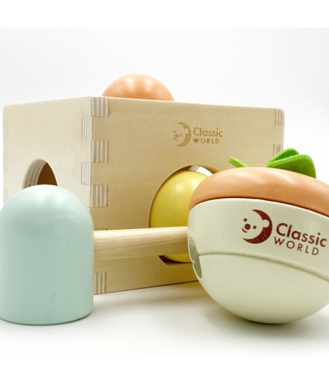 CLASSIC WORLD Pastelinių spalvų edukacinis rinkinys vaikams nuo 6 iki 12 mėnesių