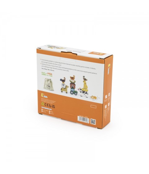 VIGA Stack Puzzle Ūkio gyvūnai