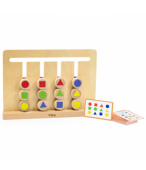 VIGA Montessori spalvų ir formų dėlionė