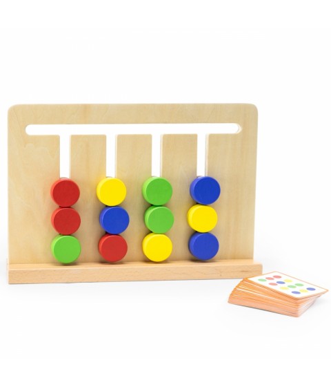VIGA Montessori spalvų ir formų dėlionė