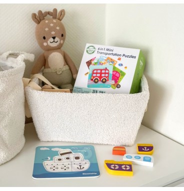 WOOPIE GREEN medinė dėlionė, transporto priemonės, Montessori FSC
