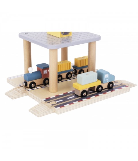 TOOKY TOY medinis uosto krano rinkinys