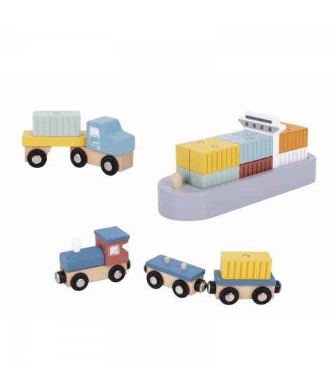TOOKY TOY medinis uosto krano rinkinys