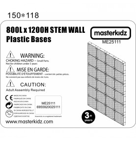 MASTERKIDZ kūrybinė STEM mokslo lenta, 120x80 cm, be tvirtinimo plokštės