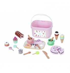 TOOKY TOY Saldus pyragas Medinis saldainių rinkinys dėžutėje Konditerijos ledainė