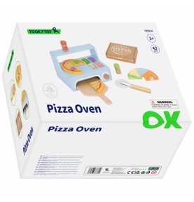 TOOKY TOY ŽAISLŲ PICERIA Medinės picos krosnies priedai