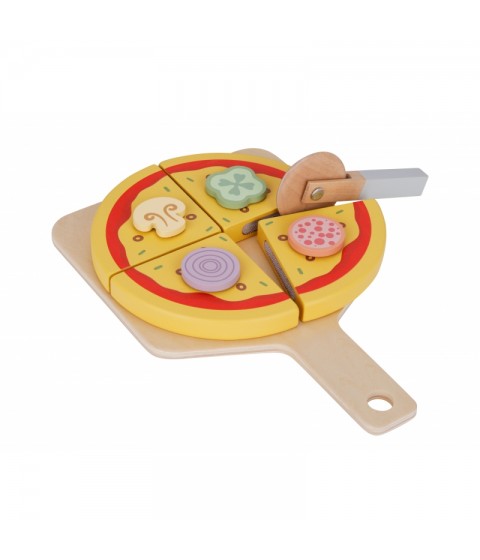 TOOKY TOY ŽAISLŲ PICERIA Medinės picos krosnies priedai