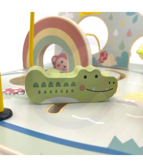 TOOKY TOY medinis variklio kilpos miško labirintas