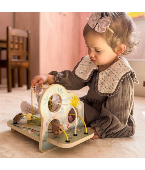 TOOKY TOY medinis variklio kilpos miško labirintas
