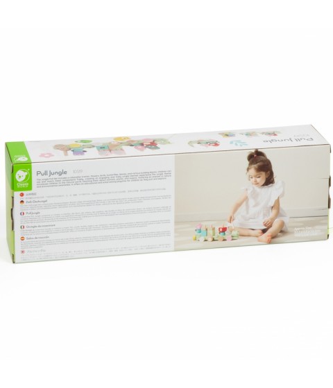 CLASSIC WORLD Montessori medinis vikšro traukinio dėlionė
