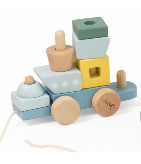 CLASSIC WORLD Montessori vandenyno geležinkelio medinė dėlionė