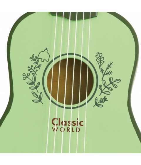 CLASSIC WORLD medinė vintažinė gitara vaikams nuo 3 metų