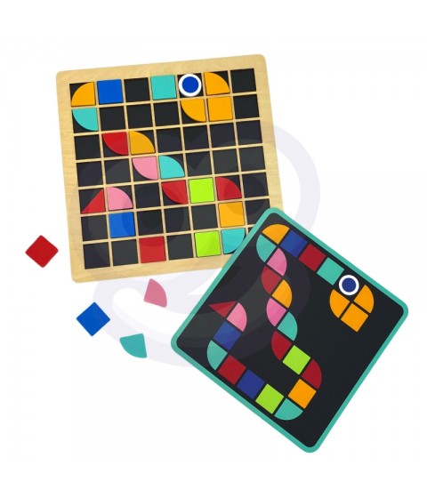TOOKY TOY medinis mozaikinis Montessori dėlionė