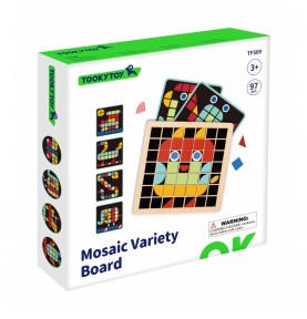 TOOKY TOY medinis mozaikinis Montessori dėlionė