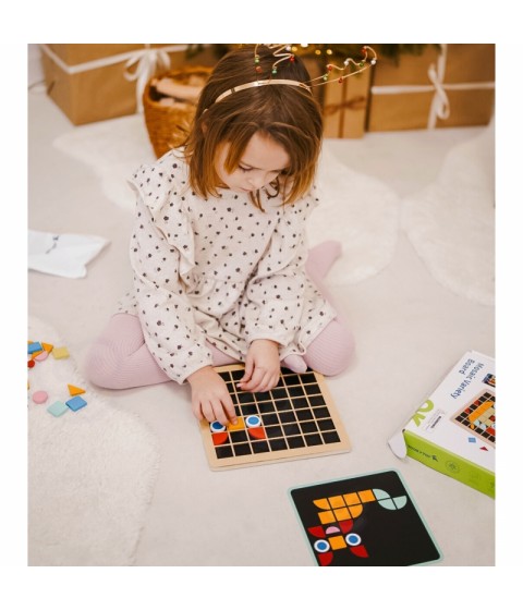 TOOKY TOY medinis mozaikinis Montessori dėlionė