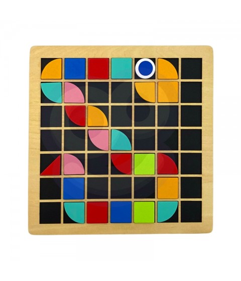 TOOKY TOY medinis mozaikinis Montessori dėlionė