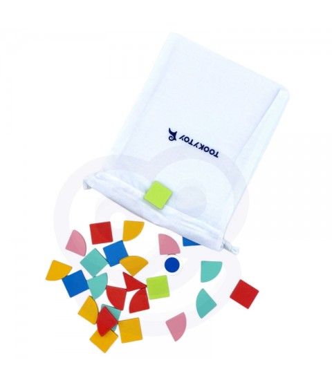 TOOKY TOY medinis mozaikinis Montessori dėlionė