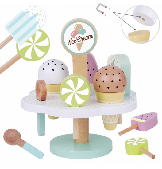 TOOKY TOY medinis magnetinis ledų stovas