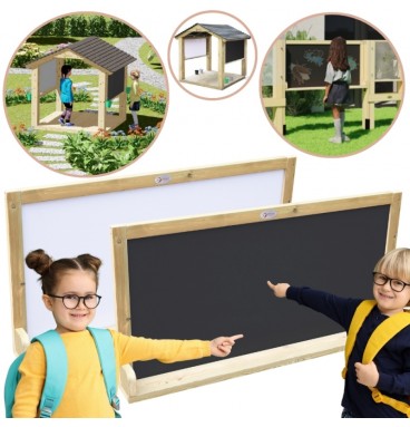 CLASSIC WORLD EDU medinė dvipusė kreidinė lenta - magnetinė edukacinė