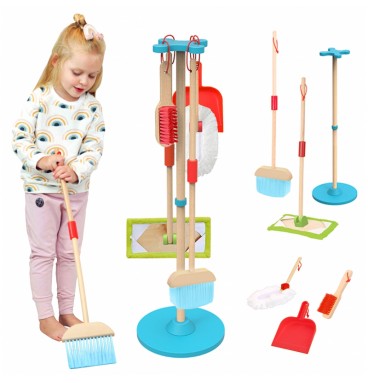 TOOKY TOY medinis valymo rinkinys vaikams, 6 vnt.