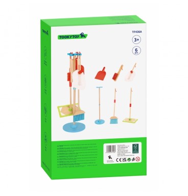 TOOKY TOY medinis valymo rinkinys vaikams, 6 vnt.